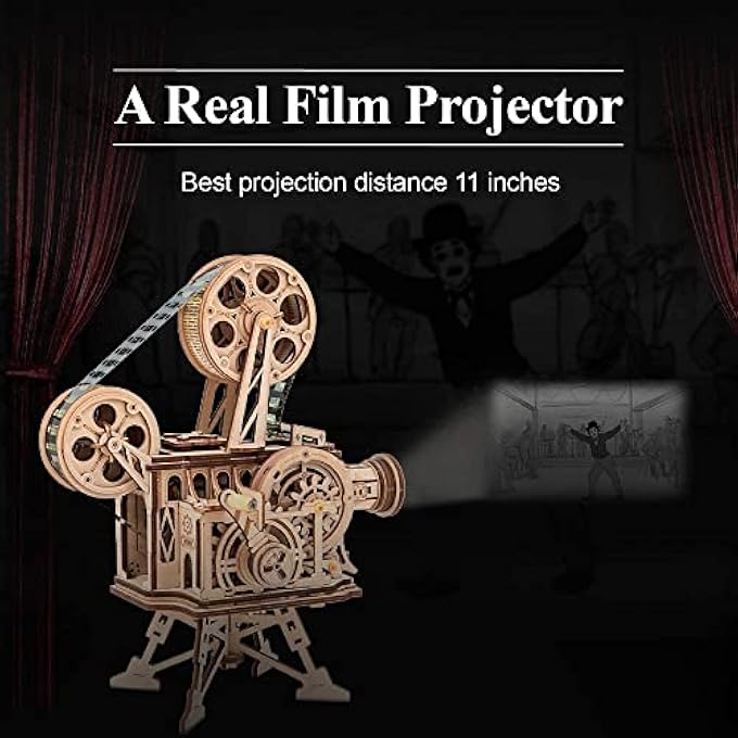 3D WOODEN PUZZLES VITASCOPE FOR ADULTS - MODEL BUILDING KITS MECHANICAL CONSTRUCTION FOR ADULTS TO BUILD, EDUCATIONAL BRAIN TEASER DIY CRAFTS KITS, HALLOWEEN COLLECTION GIFTS FOR MEN (VITASCOPE) - Image 2